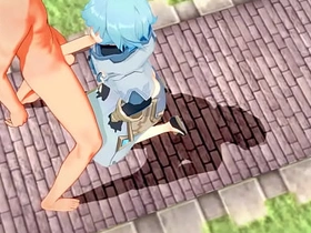 原神耽美-公子x重云激烈性爱-伪娘变装日本亚洲动漫游戏色情男同 hot muscular korean gay porn