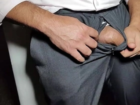 YURI GACHO - 发情的老板当众打飞机射精 - 帅哥在大家面前撸大鸡巴狂射 indian hot hunk gay porn