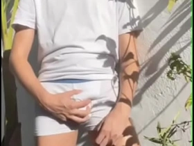 伪娘自尿 弄湿白内裤 男性失禁play gay porn hot house