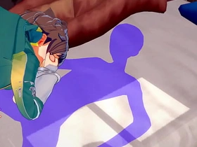 《为美好的世界献上祝福》男同版 - 和真激烈性爱[手交、口交、被操第一视角] - 日本动漫游戏色情同性 big cock korean gay porn