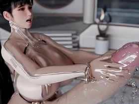 肥臀Ana肛交她的变性继女，Eve打飞机并把精液射满她的西装 korean gay guys porn