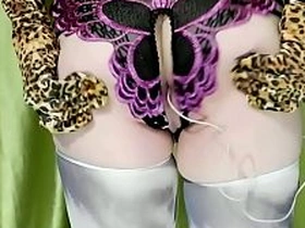 [色猫君] - 可爱猫男穿新蝴蝶内裤试不同肛尾 自慰高潮呻吟 gay porn japan dad