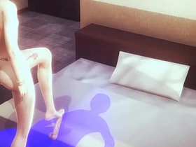 妖艳绿发女装少年惊艳技巧 - 日本亚洲漫画风男同色情 japan gay porn actor