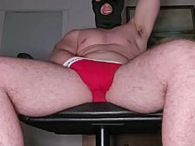 PhantomGentX穿红色Calvin Klein内裤 throne load!肌肉猛男撸出超硬巨量精液 gay porn indonesia