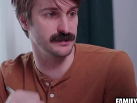 继父教继子法语 Angel Santana & Seb Leblan gay hot spring porn